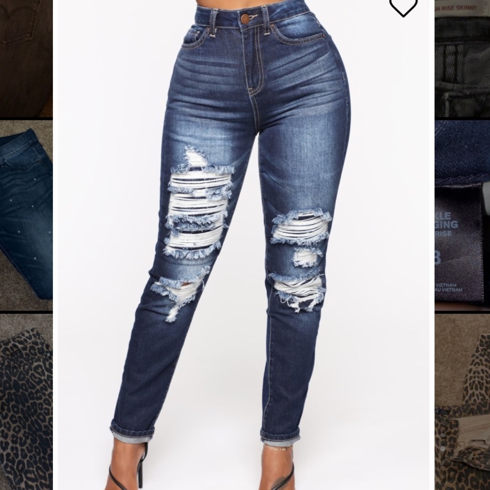 Fashion Nova Hips Swing Skinny Jeans - Dark Wash!